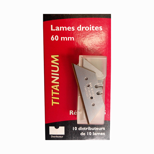 Lâminas Direitas Titanium 60mm